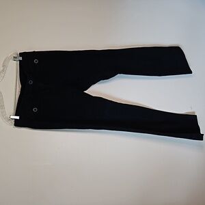 Moda International Black Flare Leg Pants Size 12 Tall Y2K